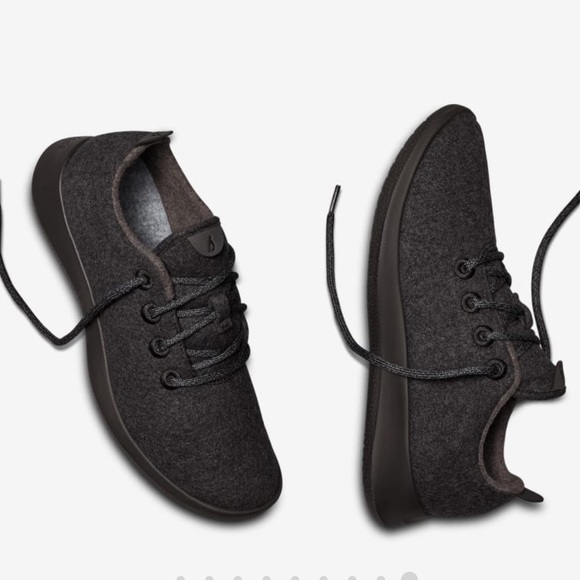 Allbirds Women's Wool Runners Sneakers in Natural Black, Size 10 - Picture 2 of 11